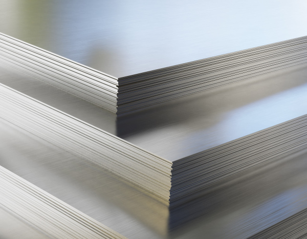 4" x 4" Galvanized Steel Sheet Metal Flat Stock 0.034"/22 Gauge 