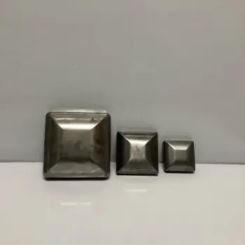 1-1/2" Square Steel Pressed Post Cap